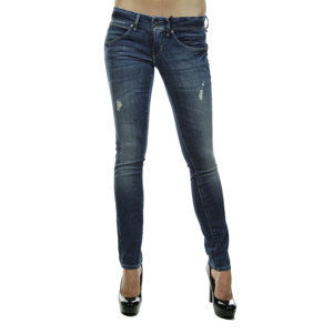 Guess dámské modré džíny z trhaným efektem - 31 (TALE-4)